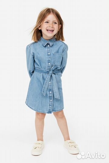 Джинсовое платье hm 140