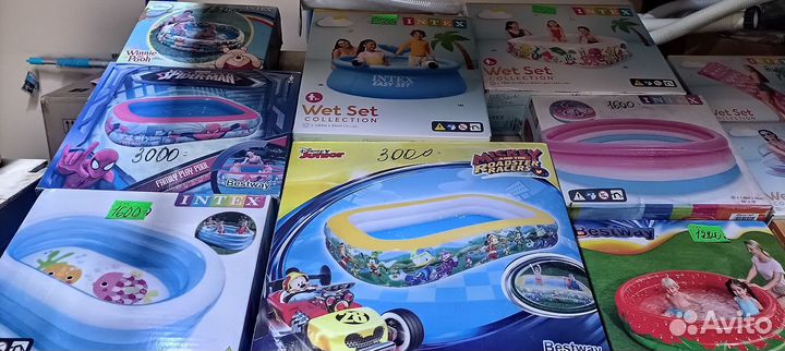 Детский надувной бассейн intex