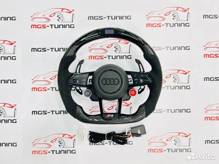 Руль Audi RS карбон дисплей Ауди Q8 RSQ8 2018+