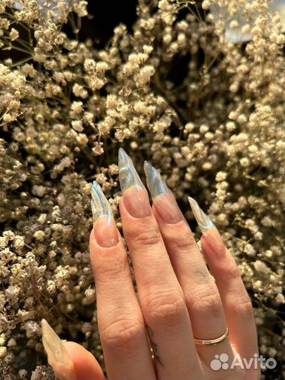 Маникюр на дому наращивание ногтей