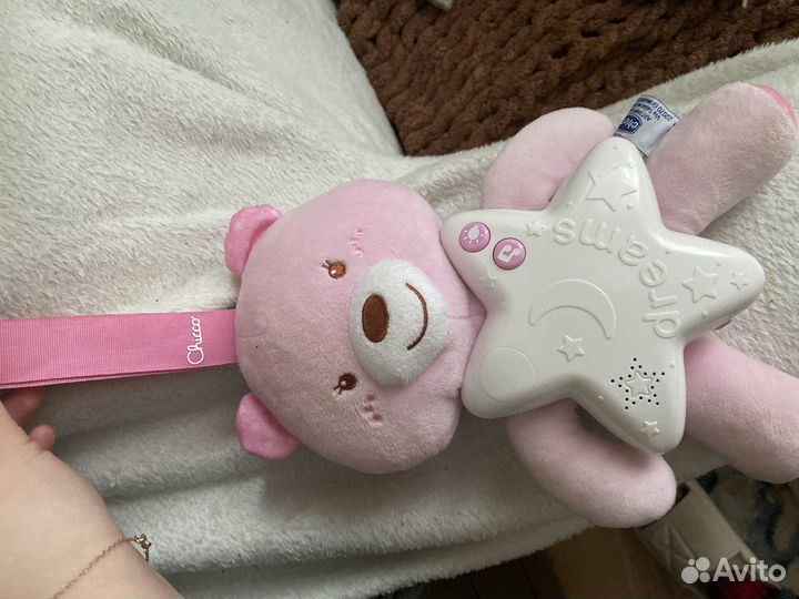 Мишка chicco ночник с мелодиями