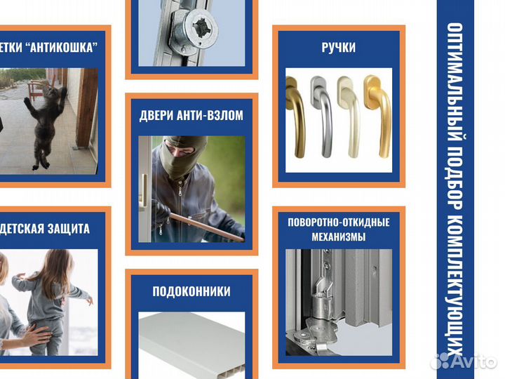 Пластиковые окна и двери, остекление балконов под