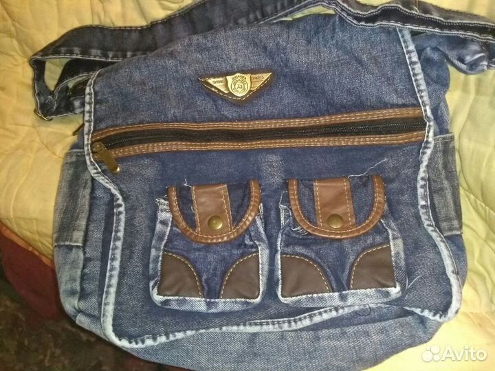 Сумка джинсовая. На плечо. Новая