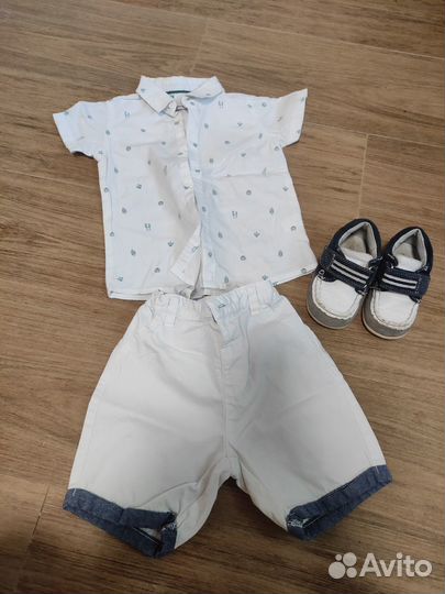 Рубашка с шортами на мальчика