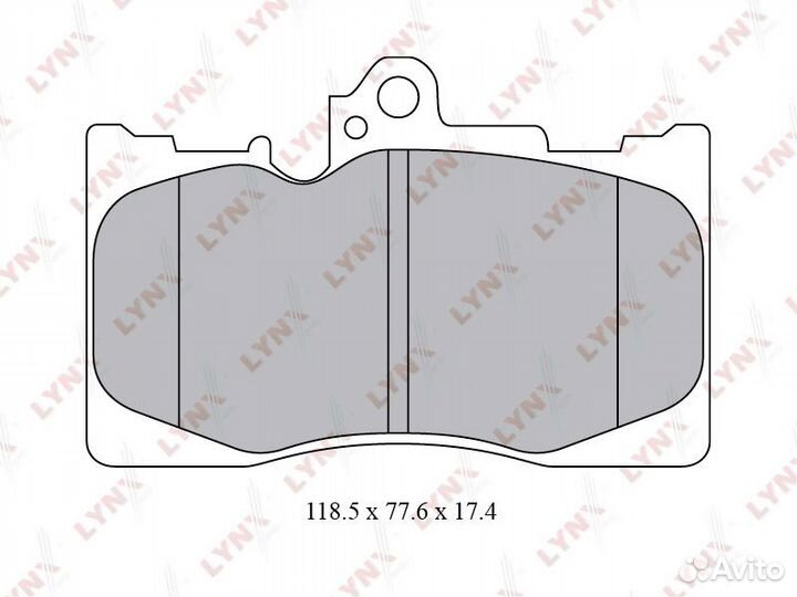 Lynxauto BD-7566 Колодки тормозные lexus GS 05- пе
