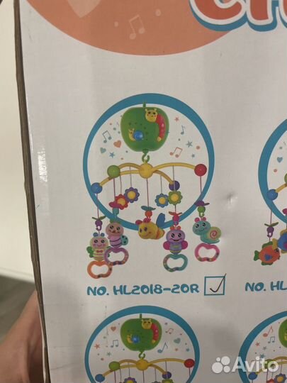 Детский мобиль в кроватку музыкальный