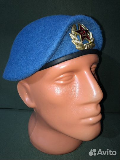 Берет вдв отбитый голубой