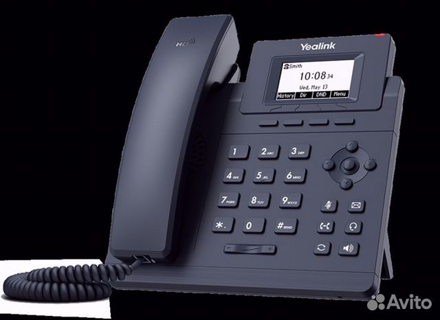 IP телефон Yealink SIP-T30, блок питания в комплек