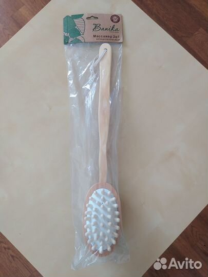 Banika Массажер деревянный со щеткой