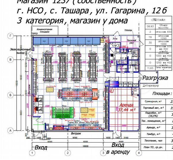 Торговая площадь, 37.5 м²