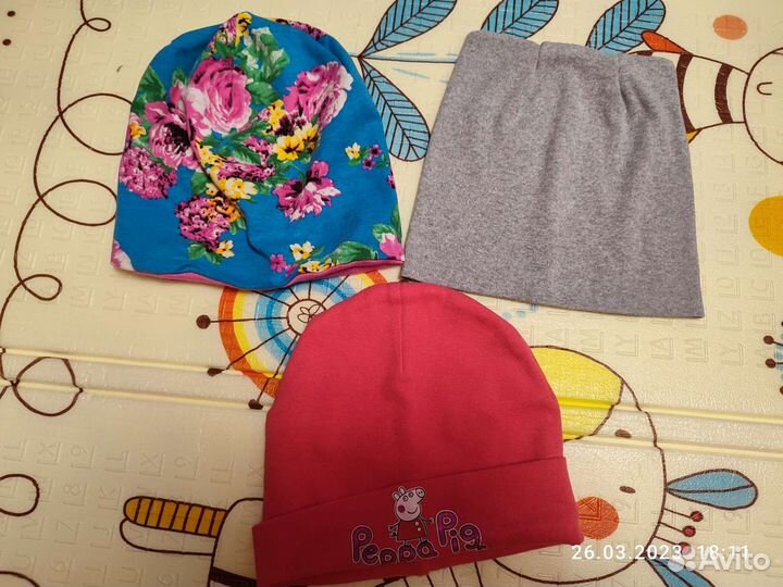 Шапки демисезонные для девочек 52