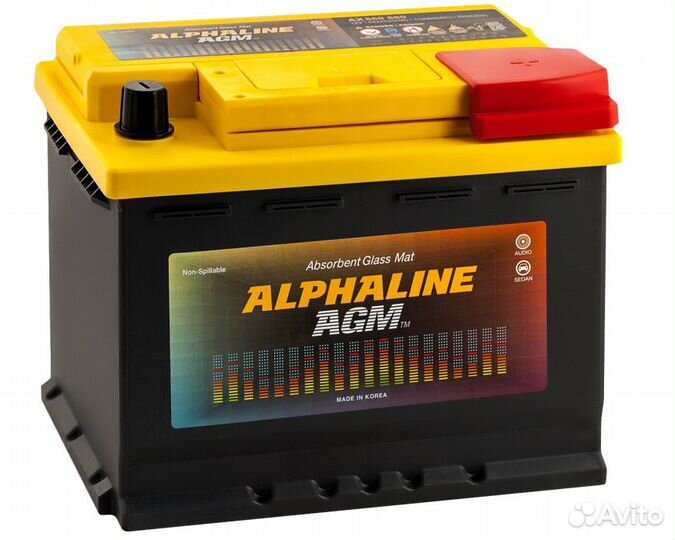 Аккумулятор Alphaline AGM SA 56020 60R обр. пол. 6