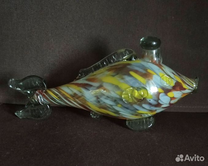 Штоф рыбка стекло СССР