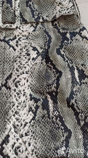 Юбка кожаная