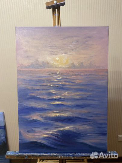 Морской пейзаж на заказ (холст, масло)