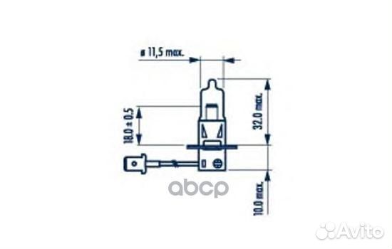 Лампа H3 24V 70W PK22s NVA C1 HCV 48700 Narva