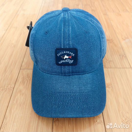 Кепка бейсболка Paul & Shark premium джинсовая