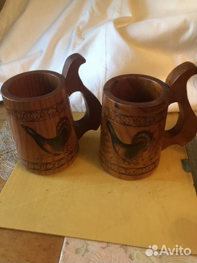 Пивная кружка СССР деоевянная