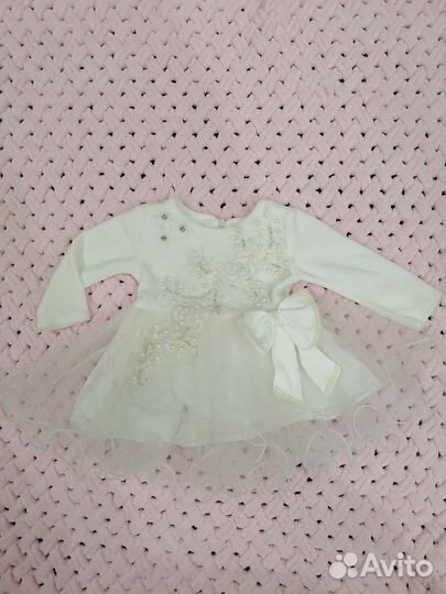 Два платья 74 велюр