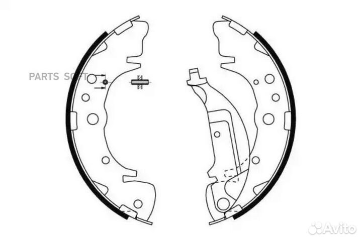 Textar 91070400 Колодки тормозные барабанные зад