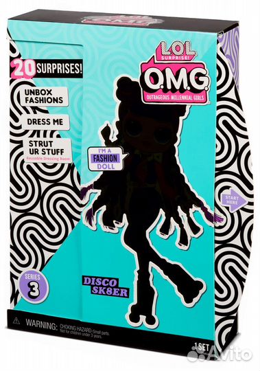 Кукла LOL Surprise OMG 3 серия - Roller Chick