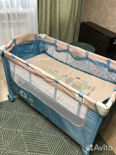 Детская кровать манеж с матрасом