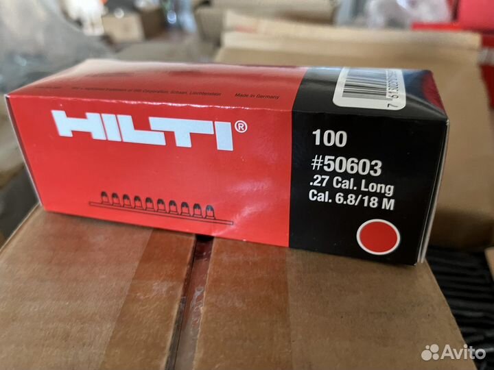 Строительный патрон Hilti Red 27 Long 6.8/18M