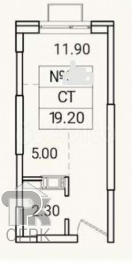Квартира-студия, 19,2 м², 16/20 эт.