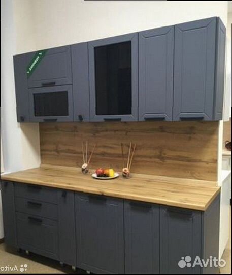 Кухонный гарнитур серый модульный новый