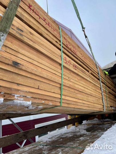 Доска обрезная лиственница из Красноярска