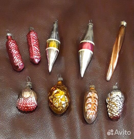 Елочные игрушки СССР (стекло)