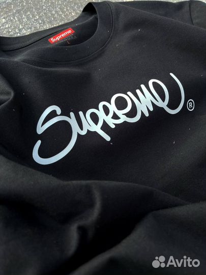 Футболка Supreme черная арт:537