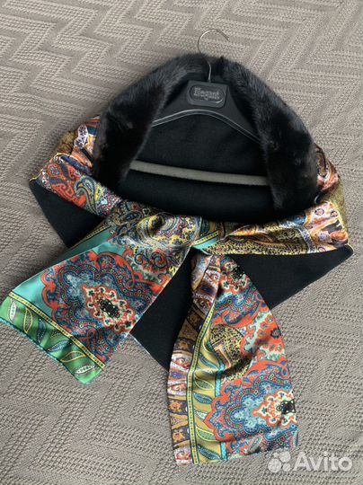 Косынка шелк+флис+норка