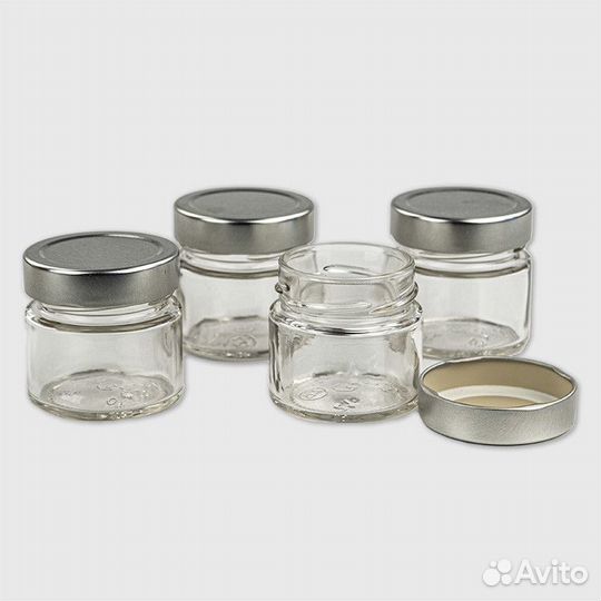 4 шт. Баночка для свечей 100 мл. (D58, прозрачная)