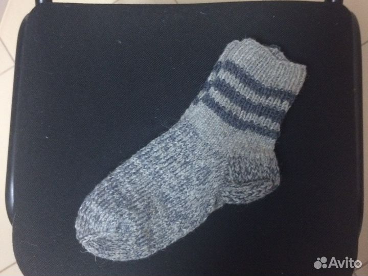 Носки ручной вязки шерстяные