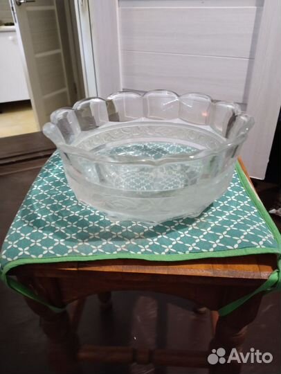 Ваза для фруктов хрусталь СССР