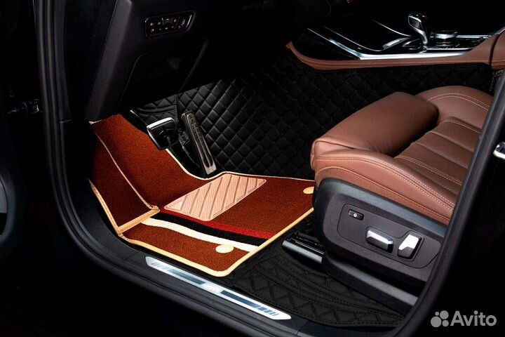 3D Коврики Audi A8 3 D4 D5 Long Экокожа