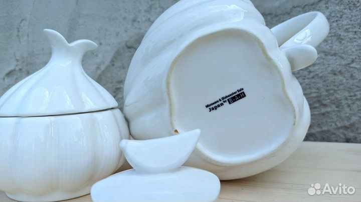 Заварочный чайник и сахарница, керамика