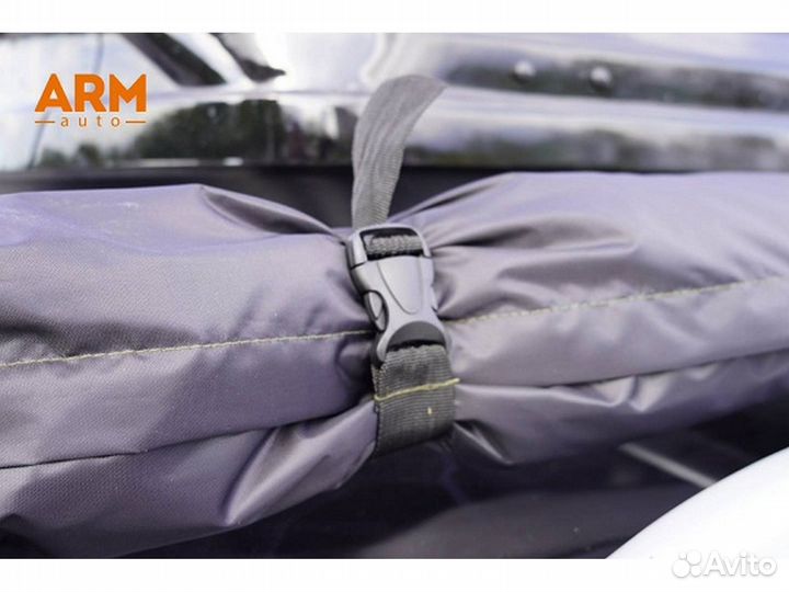 Маркиза/Тент на крышу автомобиля 2 стенки Зелёная