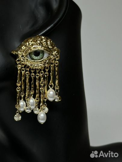 Серьги глаза эстетика schiaparelli