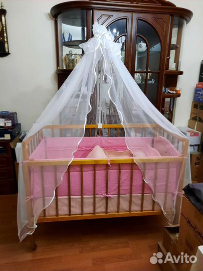 Кровать деревянная 12060 в полном комплекте