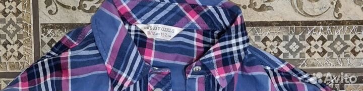 Рубашка для девочки 10-12 лет
