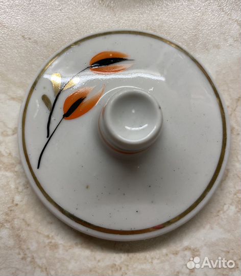 Сахарница винтаж фарфор Вербилки