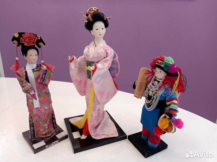 Коллекционная кукла японка китайка