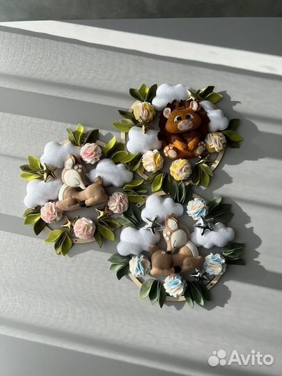 Мобиль для новорожденных из фетра