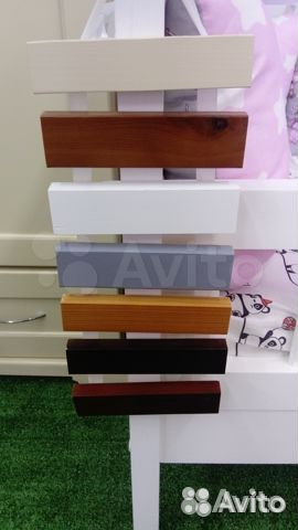 Детская двухъярусная кровать из массива