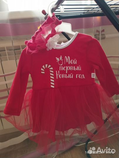 Платье для новорожденной девочки