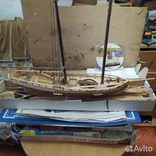 Сборная модель корабля из дерева