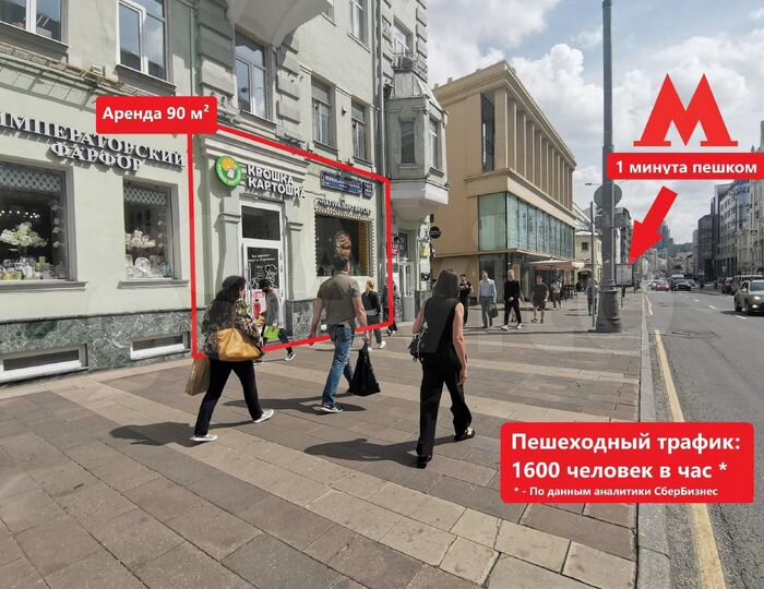 Сдается коммерческая, 90 кв.м., 1/5 эт