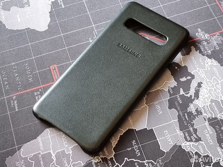 Чехол Samsung Leather Cover для Galaxy S10, Black